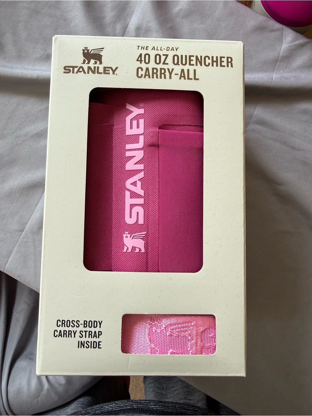Stanley Pink 40 oz Quencher Carry-All Crossbody Pouch